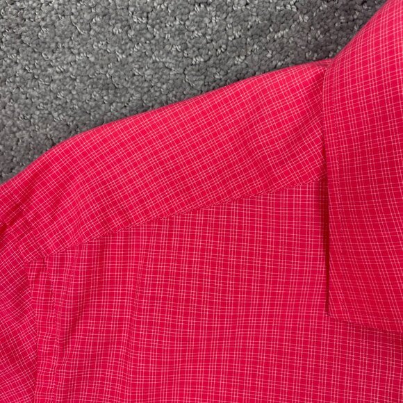 Eton Button Down Shirt Men's 44 17.5 Pink Gingham Check York Cotton - Picture 4 of 12